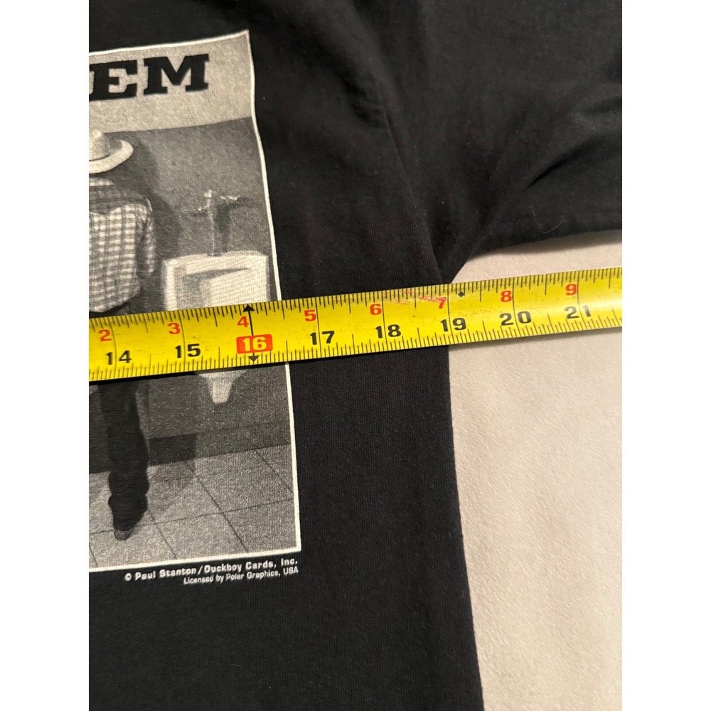 Hanes Texas Hold'em Las Vegas Graphic T-Shirt Mens Medium Black Y2K Novelty Tee - Picture 7 of 8